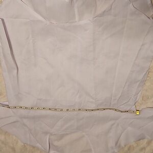 White womens crewneck top.